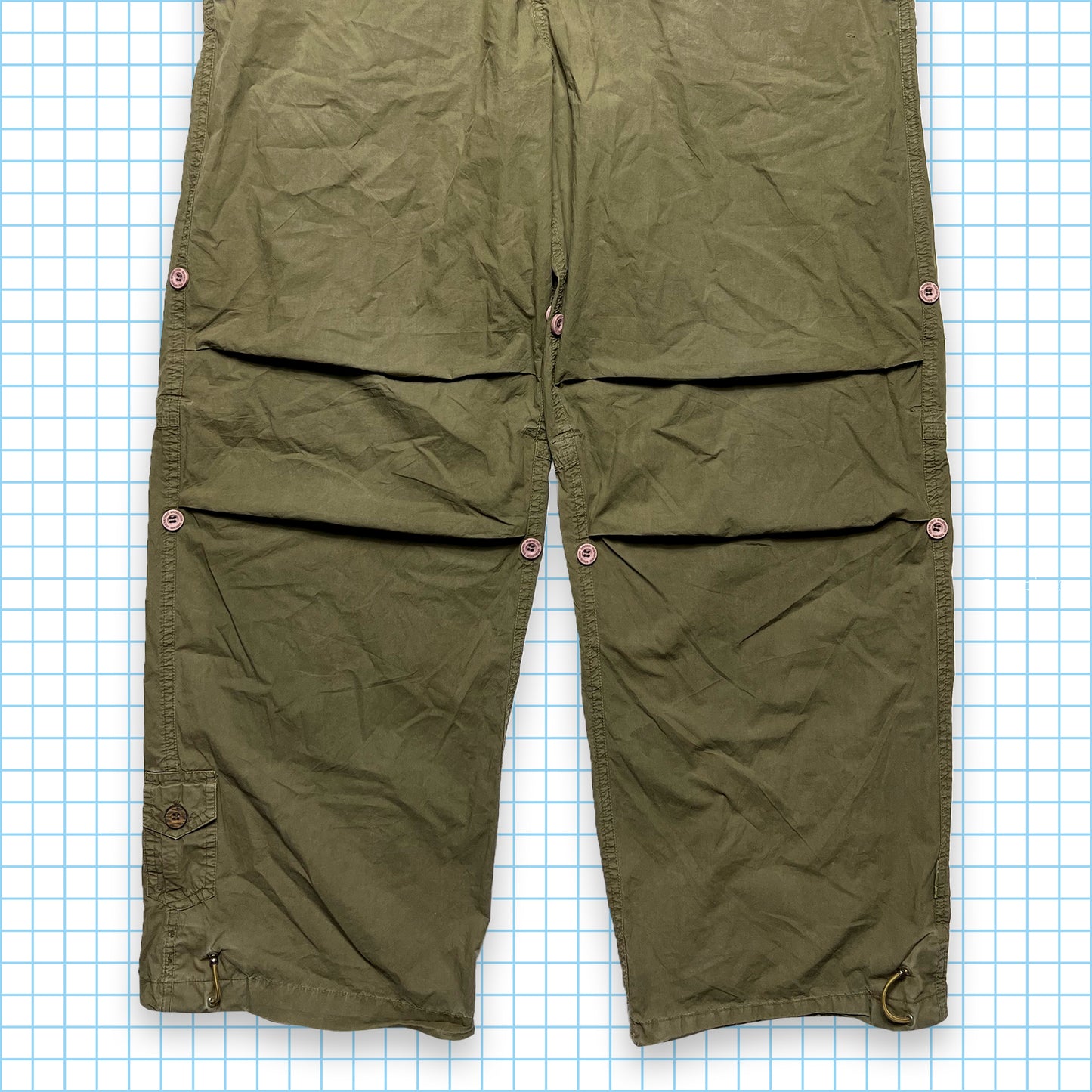 Vintage Maharishi Khaki Dragon Embroidered Snopants - Large