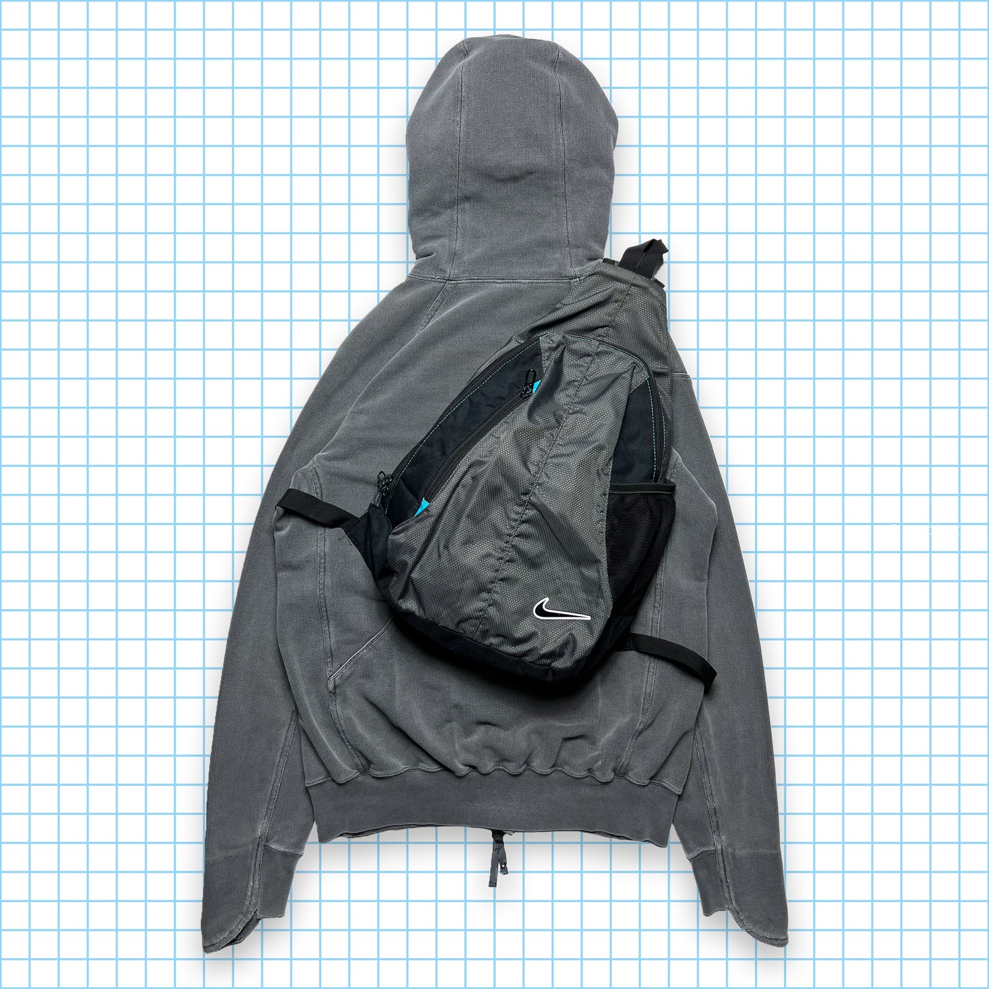 Maharishi Split Panel Balaclava Zipped Hoodie - Medium / Large