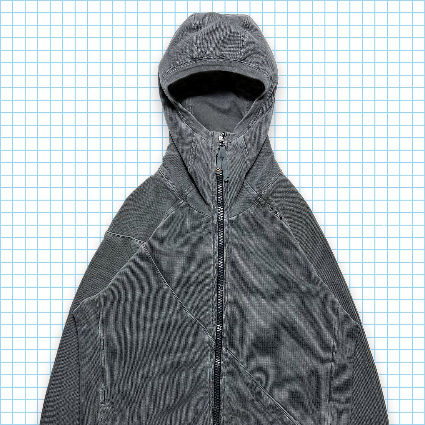 Maharishi Split Panel Balaclava Zipped Hoodie - Medium / Large