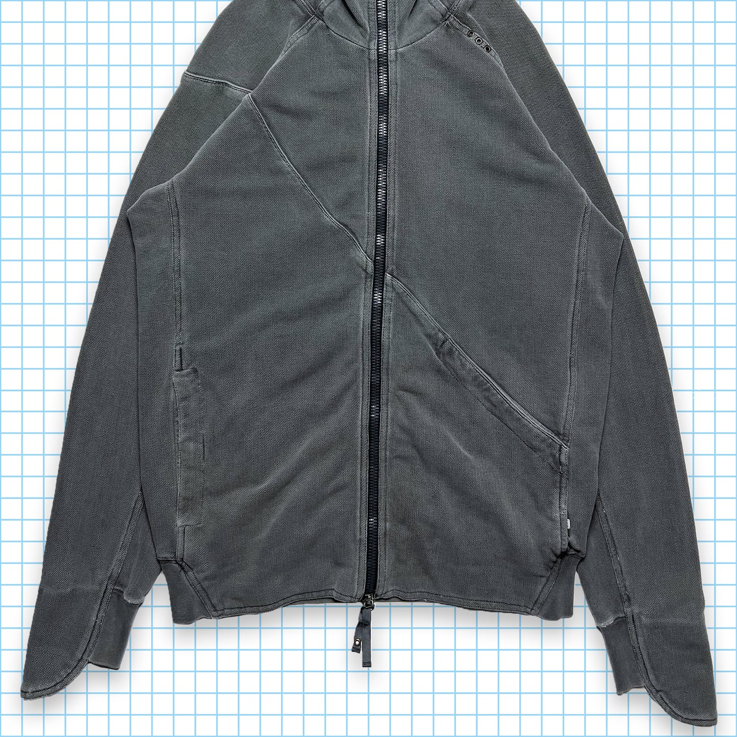 Maharishi Split Panel Balaclava Zipped Hoodie - Medium / Large