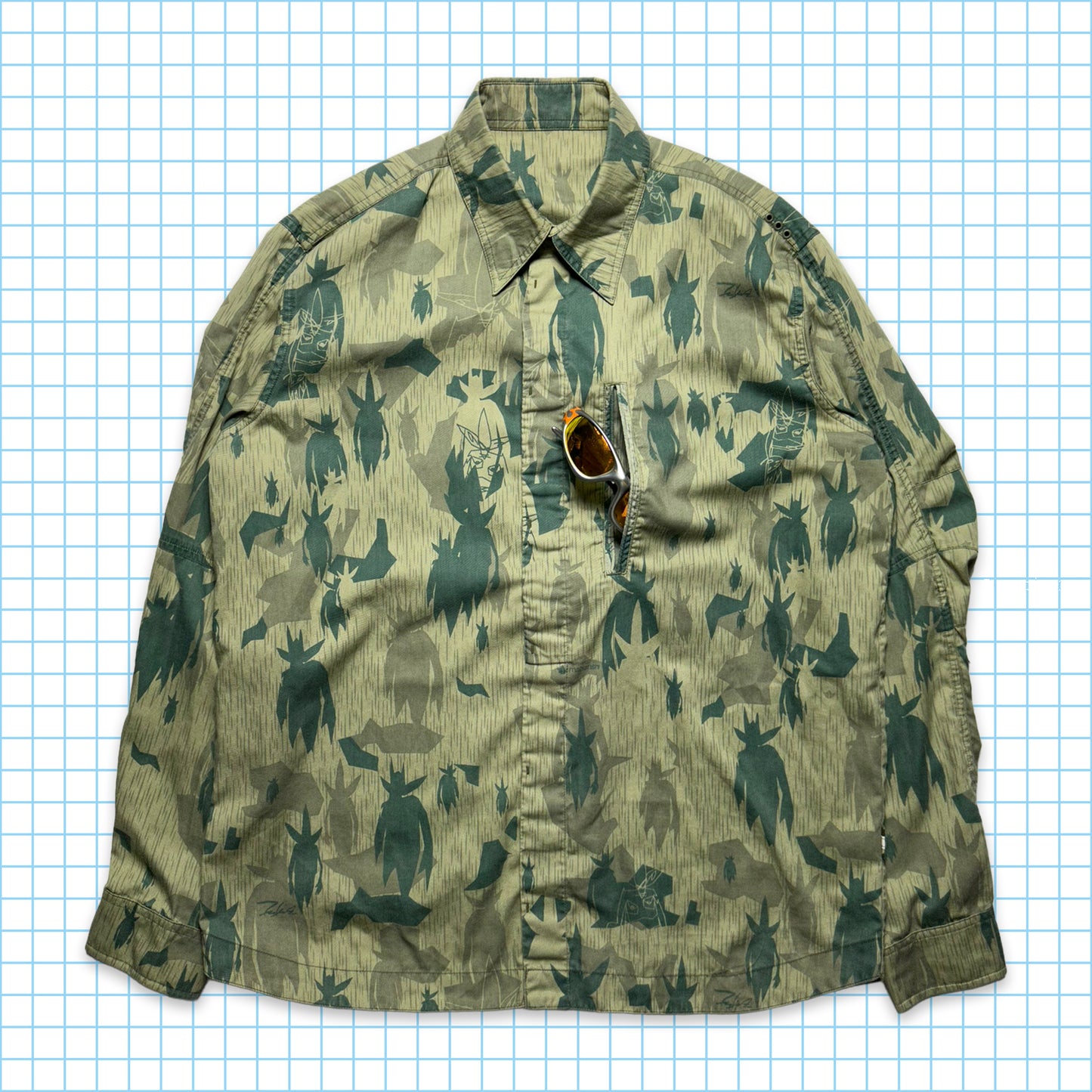 Maharishi x Futura Stash Pocket Pointman Camo Shirt - Medium / Large