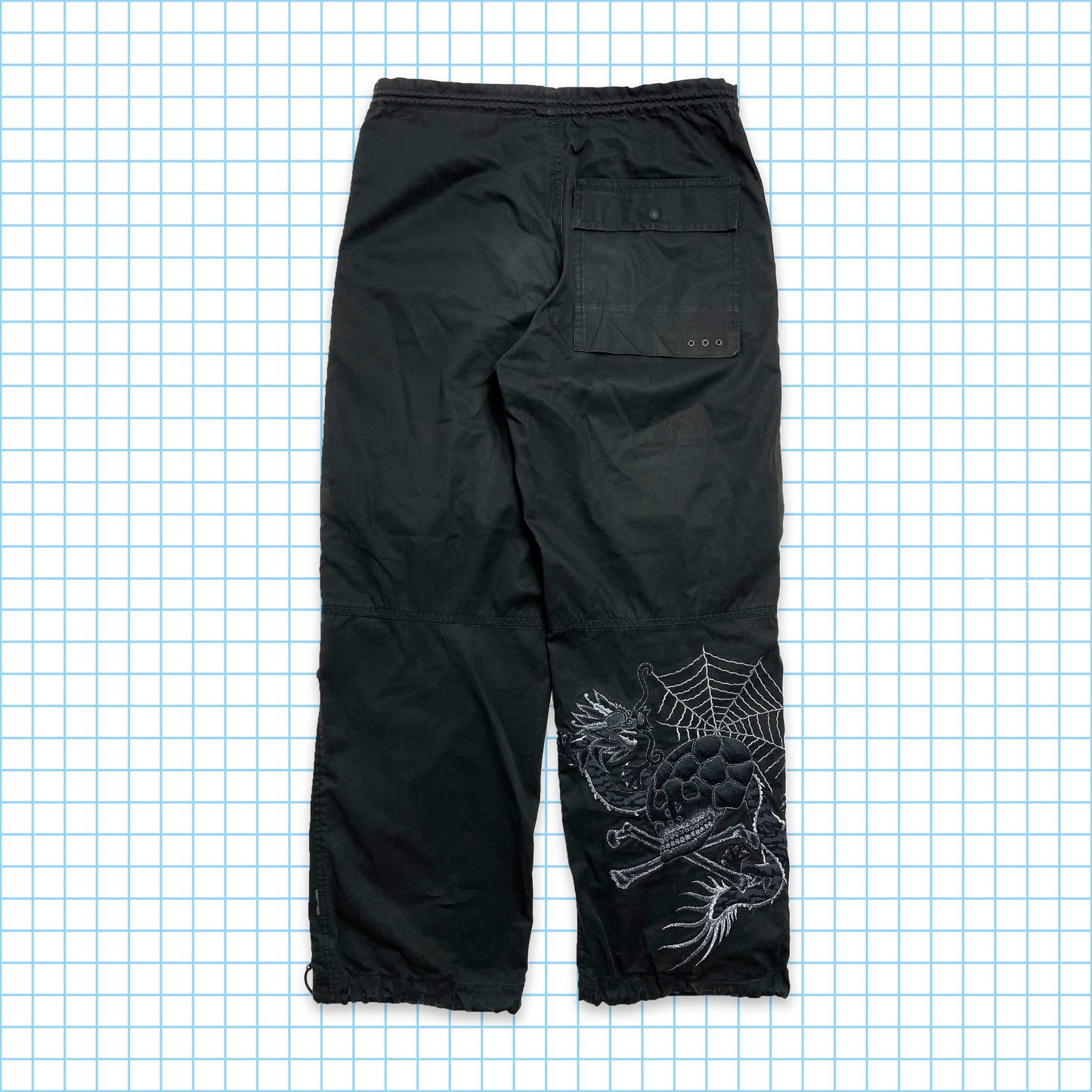 Vintage Maharishi Dragon/Skull/Web Embroidered Snopants - Small