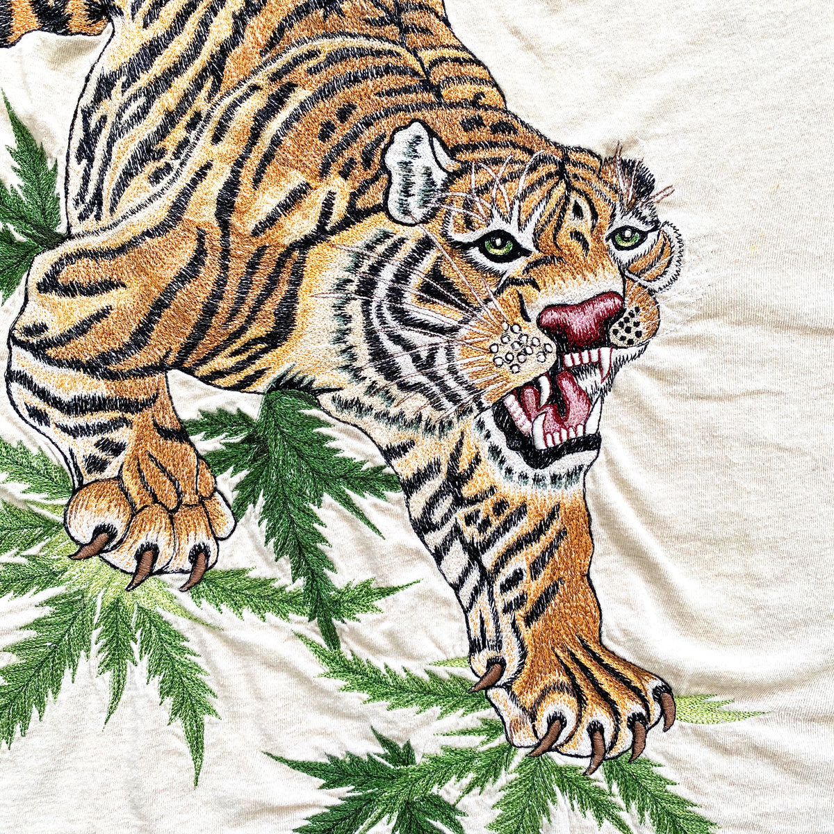 Maharishi Tiger Embroidered Tee - Medium / Large – Holsales