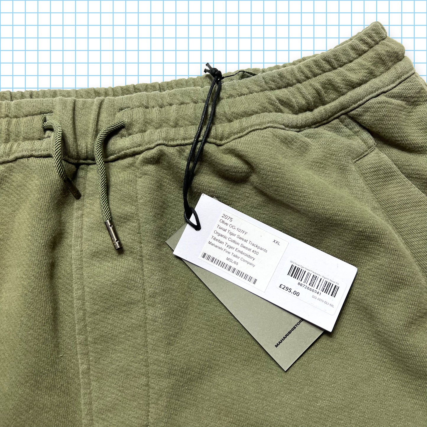 Maharishi Khaki Green Tonal Embroidered Sweatpants - 34” - 38” Waist