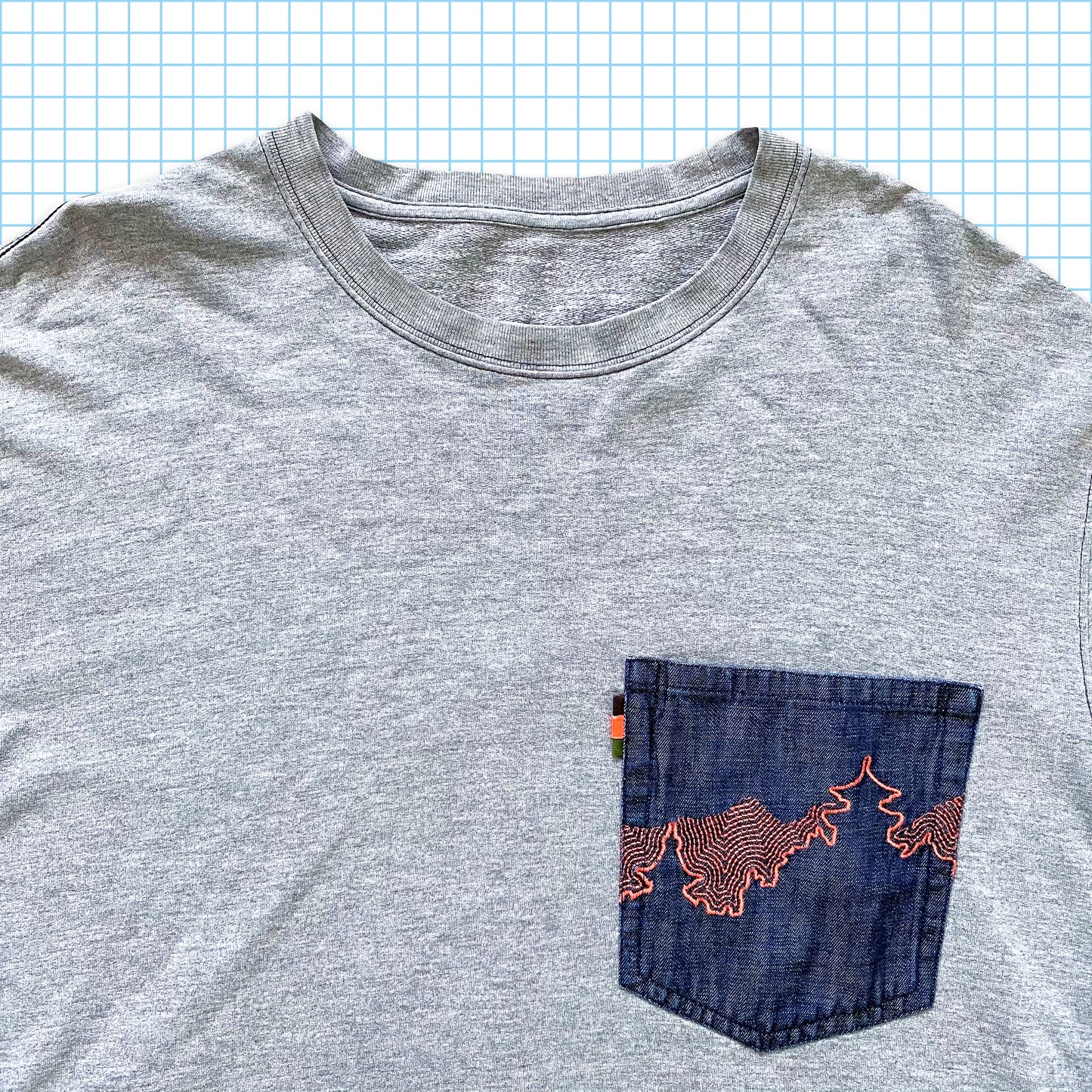 Maharishi Skyline Denim Pocket Crewneck - Medium / Large