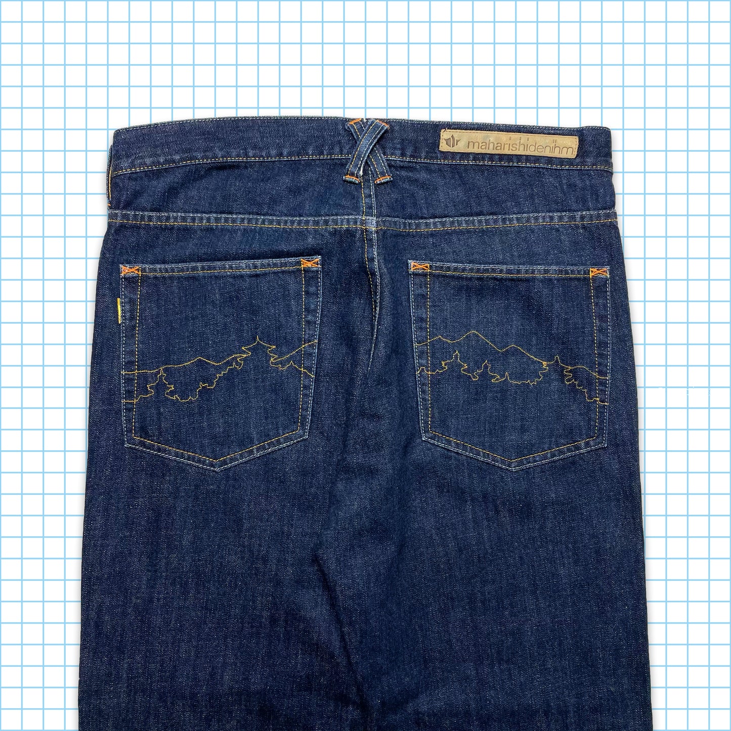 vintage Maharishi Brodé Selvedge Denim - Taille 34 »