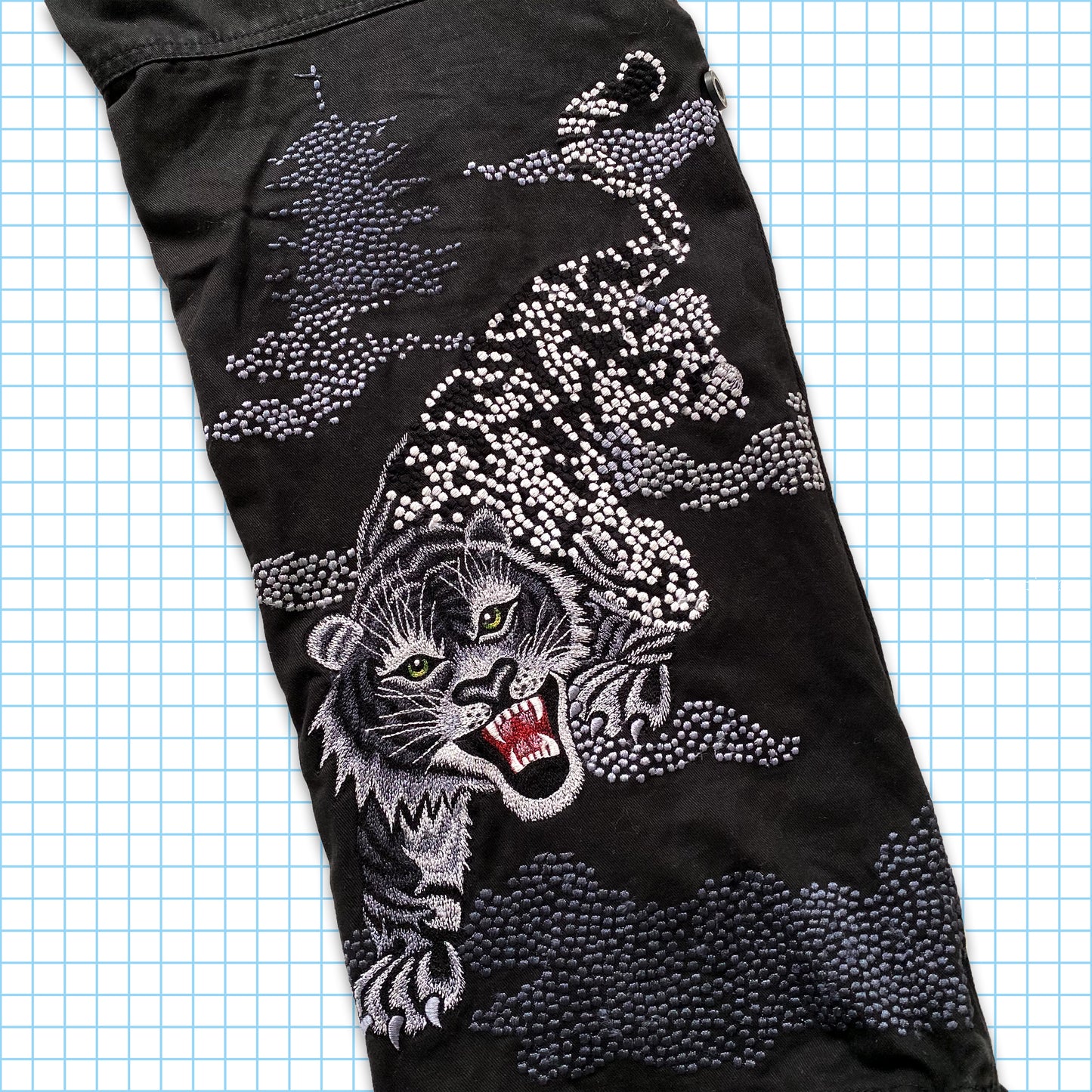 Snopants tactiques brodés Maharishi White Tiger - Moyen