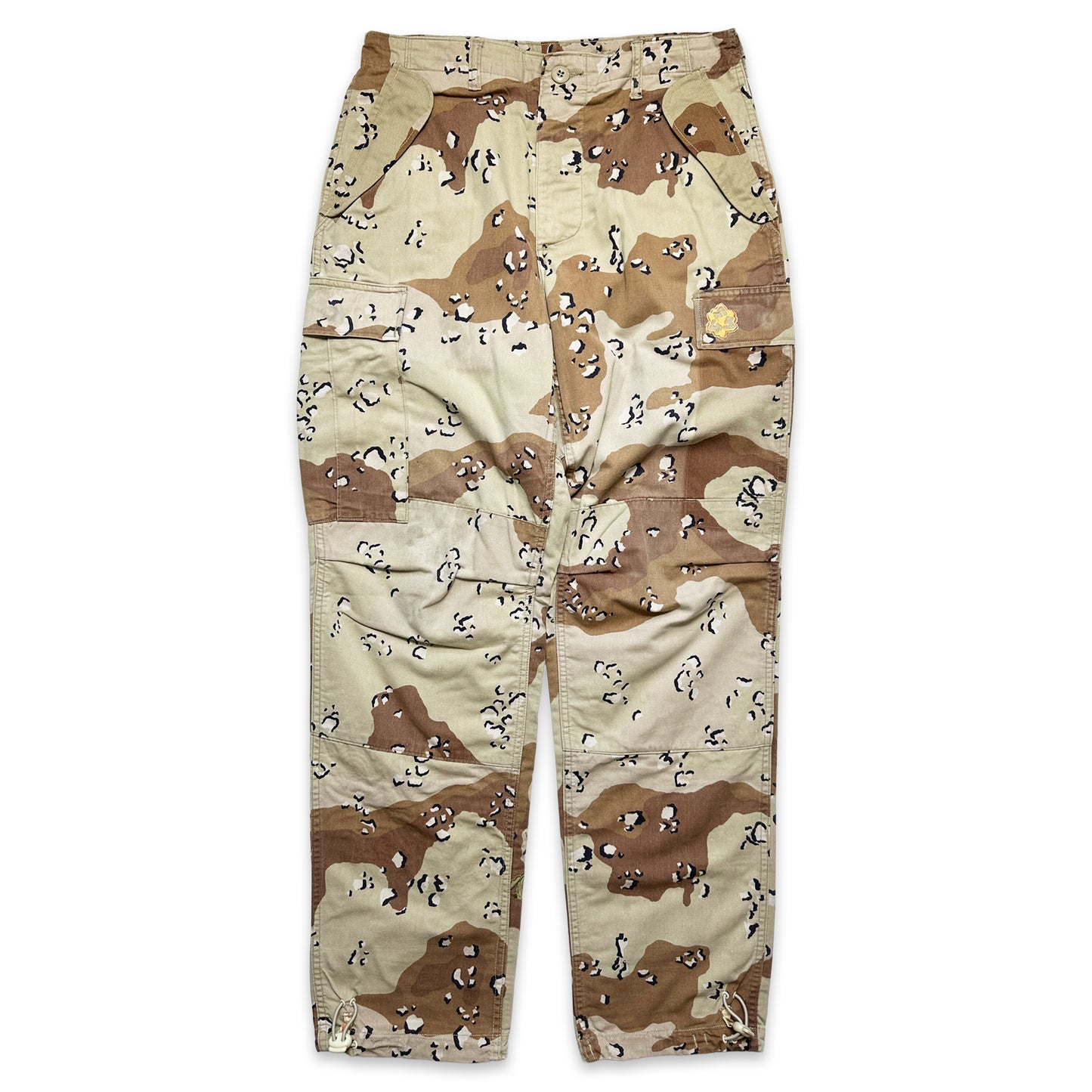 Early 2000's Maharishi Reclaimed US O81 Desert DPM Camo Embroidered Sand Dragon Snopants - Extra Small & Small