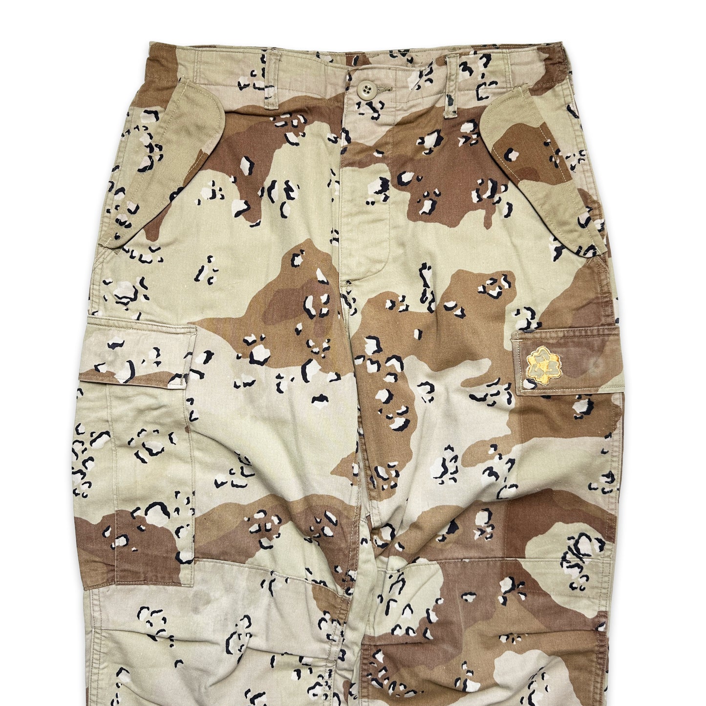 Early 2000's Maharishi Reclaimed US O81 Desert DPM Camo Embroidered Sand Dragon Snopants - Extra Small & Small
