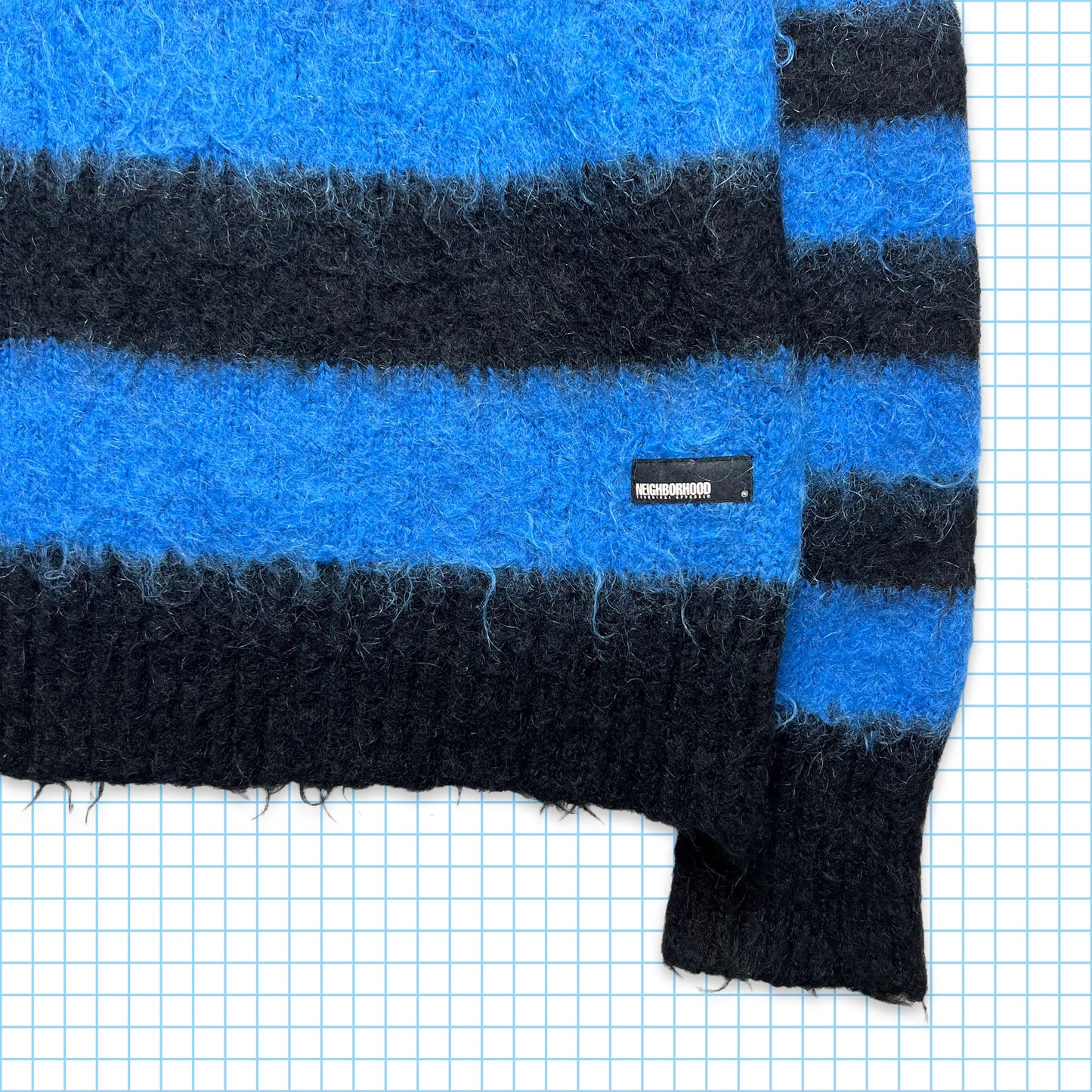 Neighbourhood Striped Brushed Wool Sweater AW04' - Small / Medium