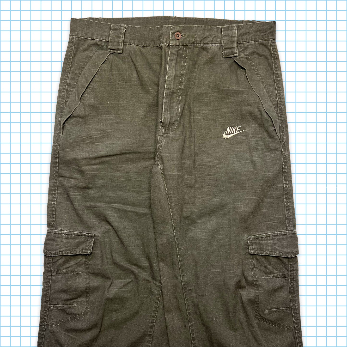 Nike Washed Grey/Brown Cargo Pant - 34" / 36" Waist
