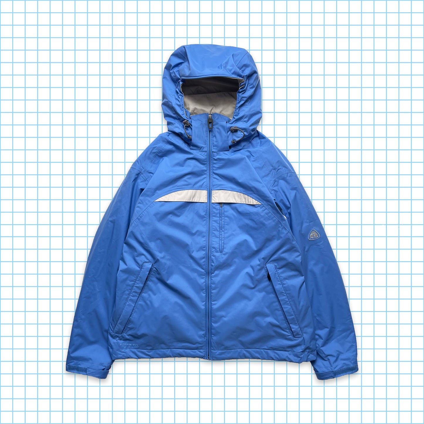 Nike ACG Sky Blue 5in1 Padded Heavy Weight Jacket Holiday 03' - Large