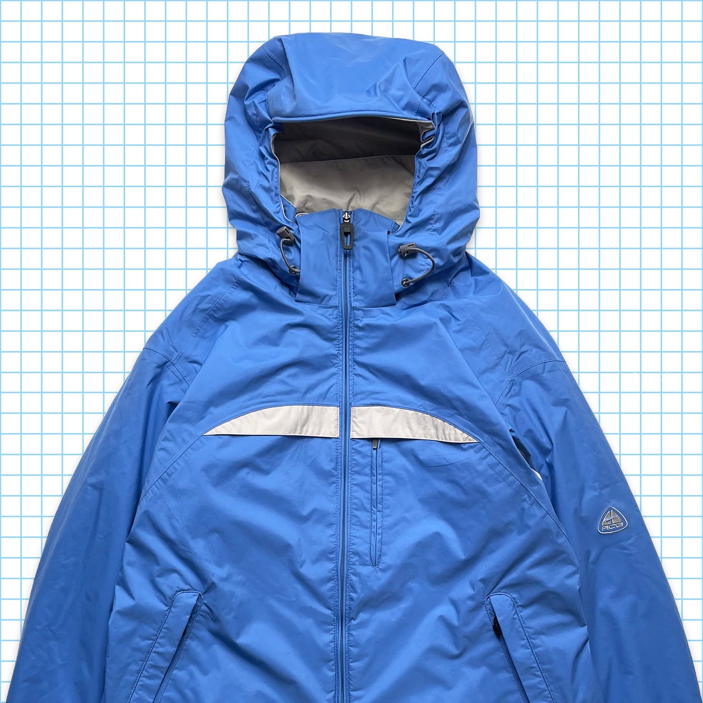 Nike ACG Sky Blue 5in1 Padded Heavy Weight Jacket Holiday 03' - Large