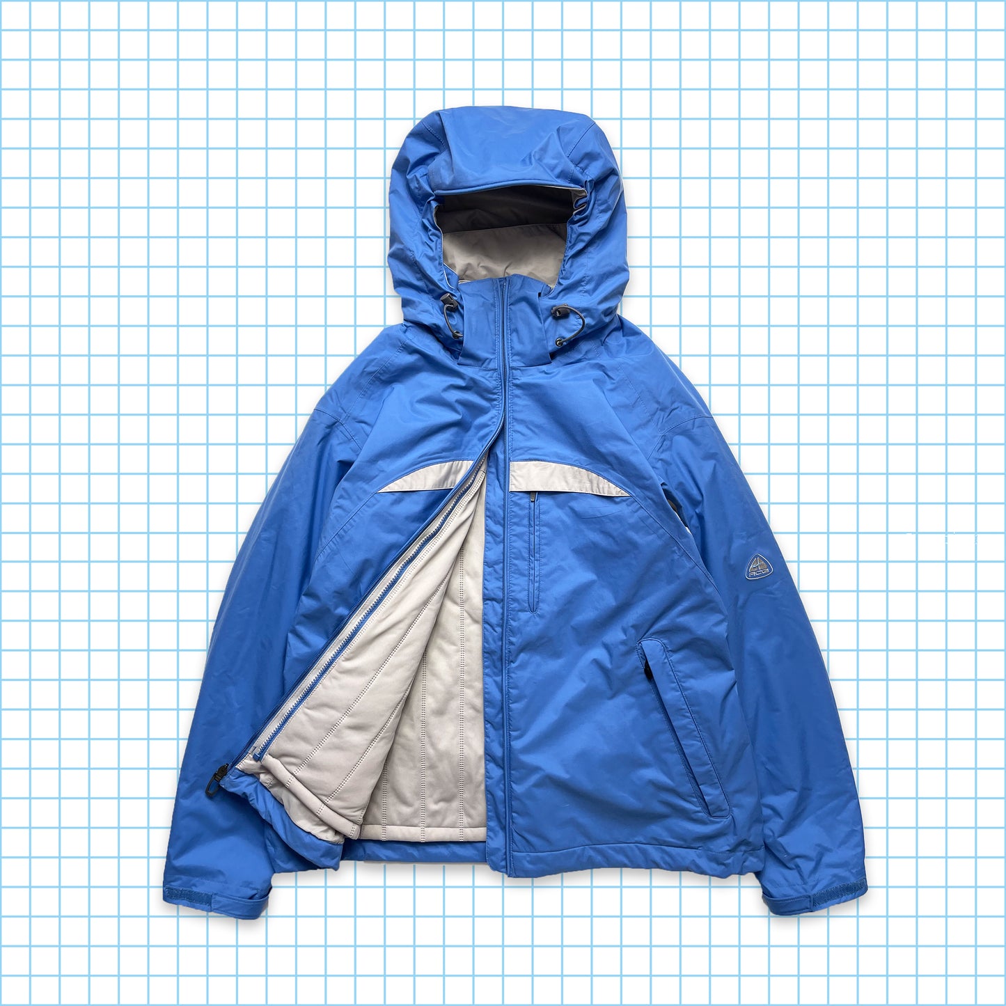 Nike ACG Sky Blue 5in1 Padded Heavy Weight Jacket Holiday 03' - Large