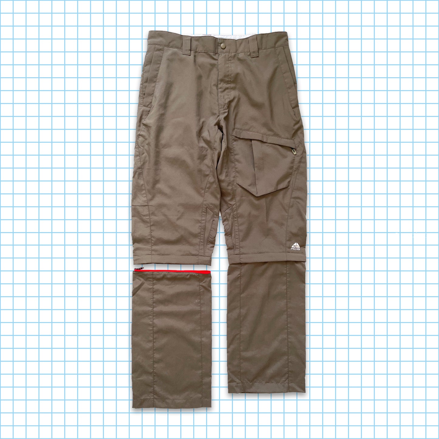 Nike ACG Tactical Dark Beige Convertible Cargos - 32" Waist