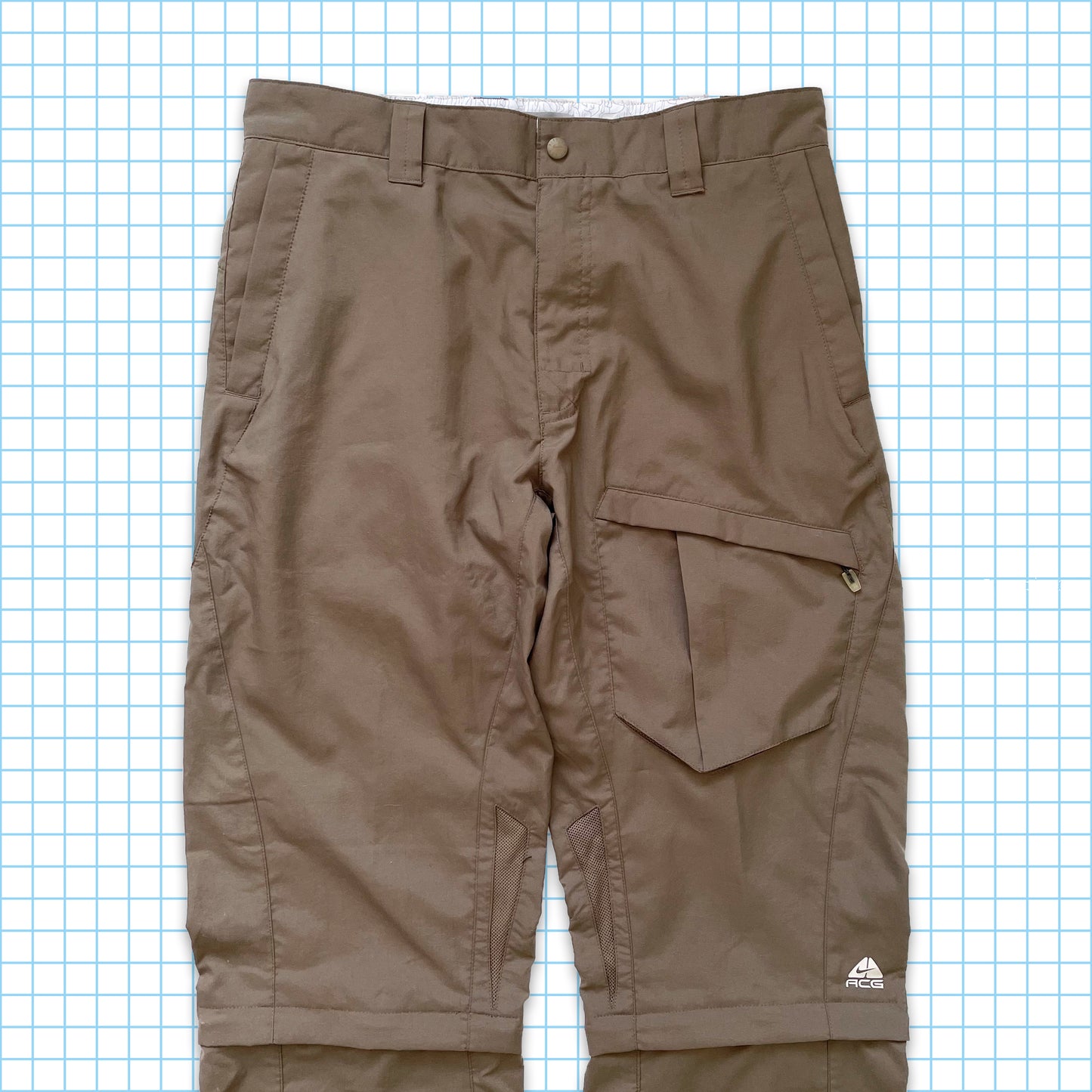 Nike ACG Tactical Dark Beige Convertible Cargos - 32" Waist