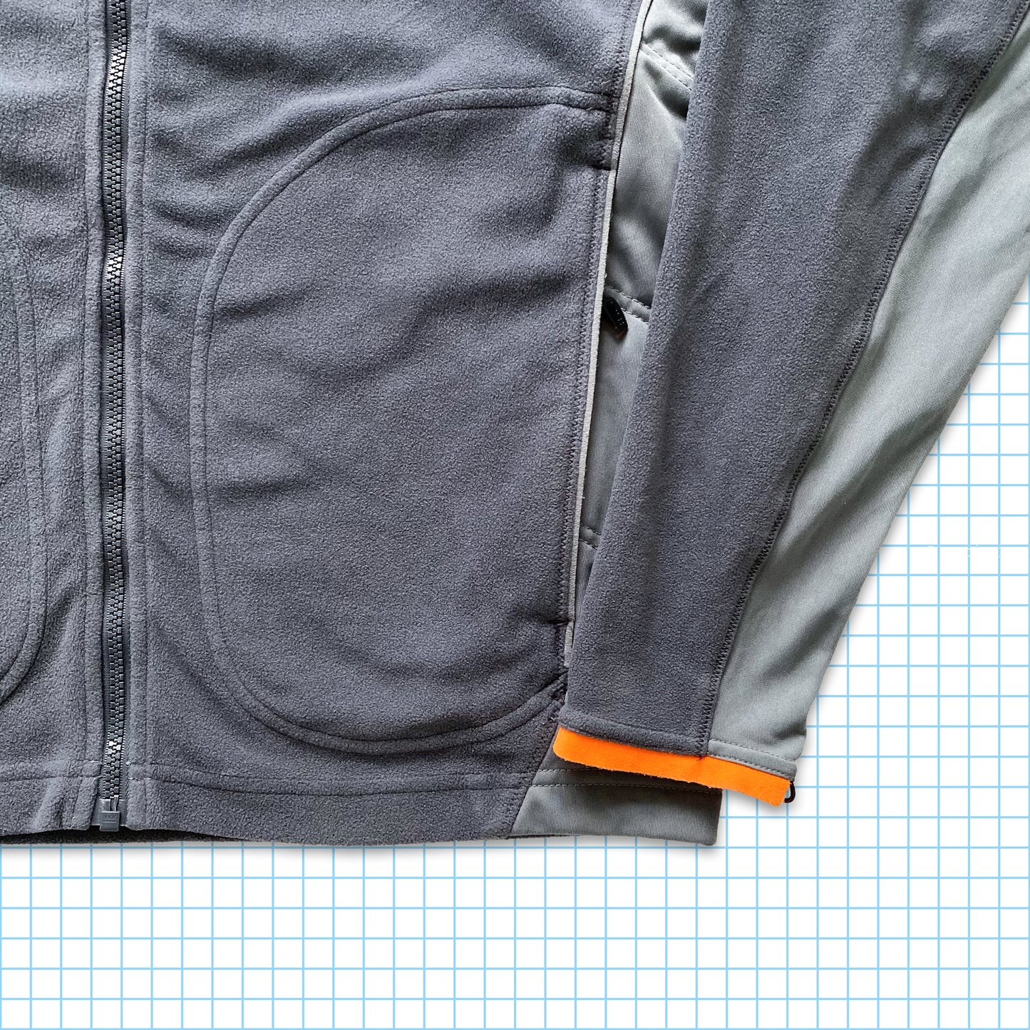 vintage Nike ACG 2in1 Veste rembourrée dégradé - Moyen / Grand