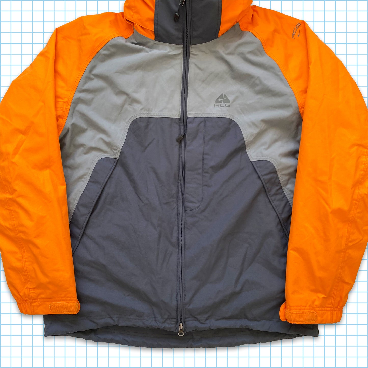 vintage Nike ACG 2in1 Veste rembourrée dégradé - Moyen / Grand