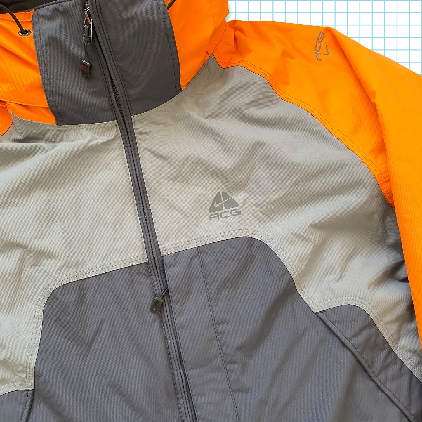 vintage Nike ACG 2in1 Veste rembourrée dégradé - Moyen / Grand