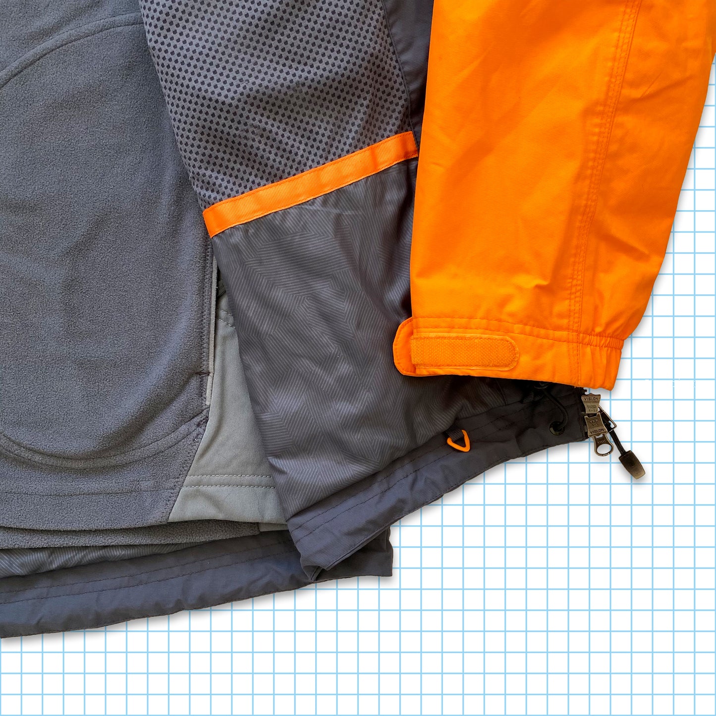vintage Nike ACG 2in1 Veste rembourrée dégradé - Moyen / Grand