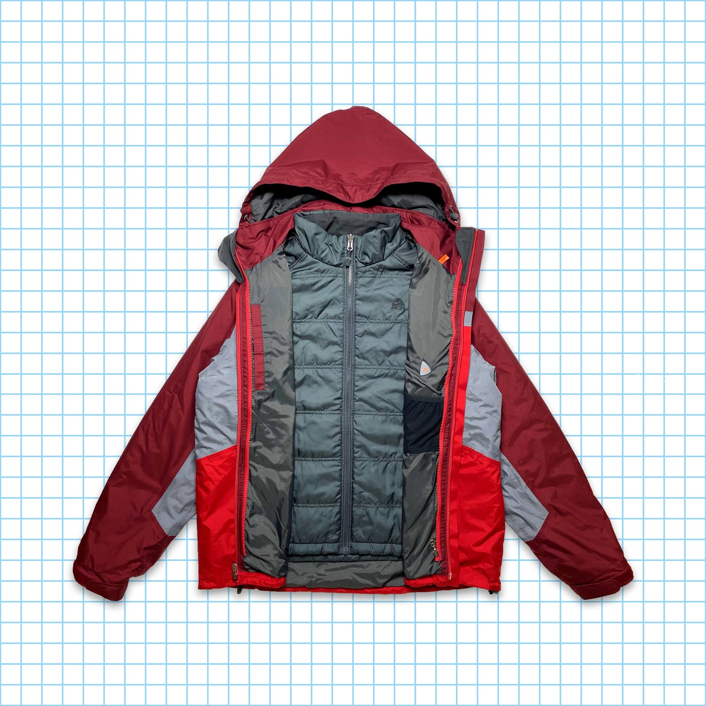 vintage Nike ACG Technique 2in1 Veste à panneaux - Extra Large