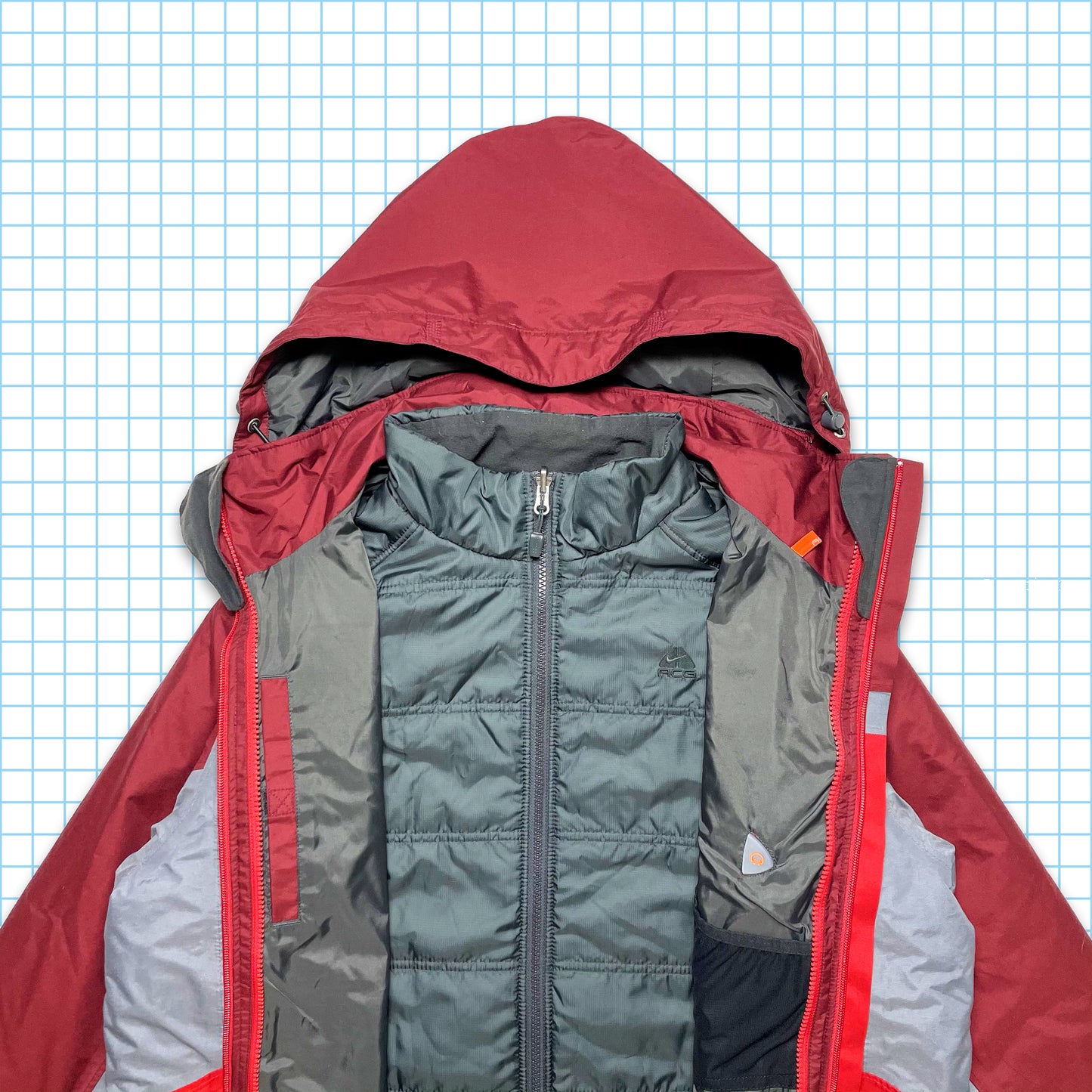 vintage Nike ACG Technique 2in1 Veste à panneaux - Extra Large