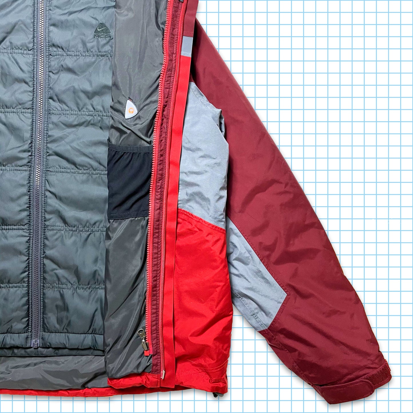 vintage Nike ACG Technique 2in1 Veste à panneaux - Extra Large