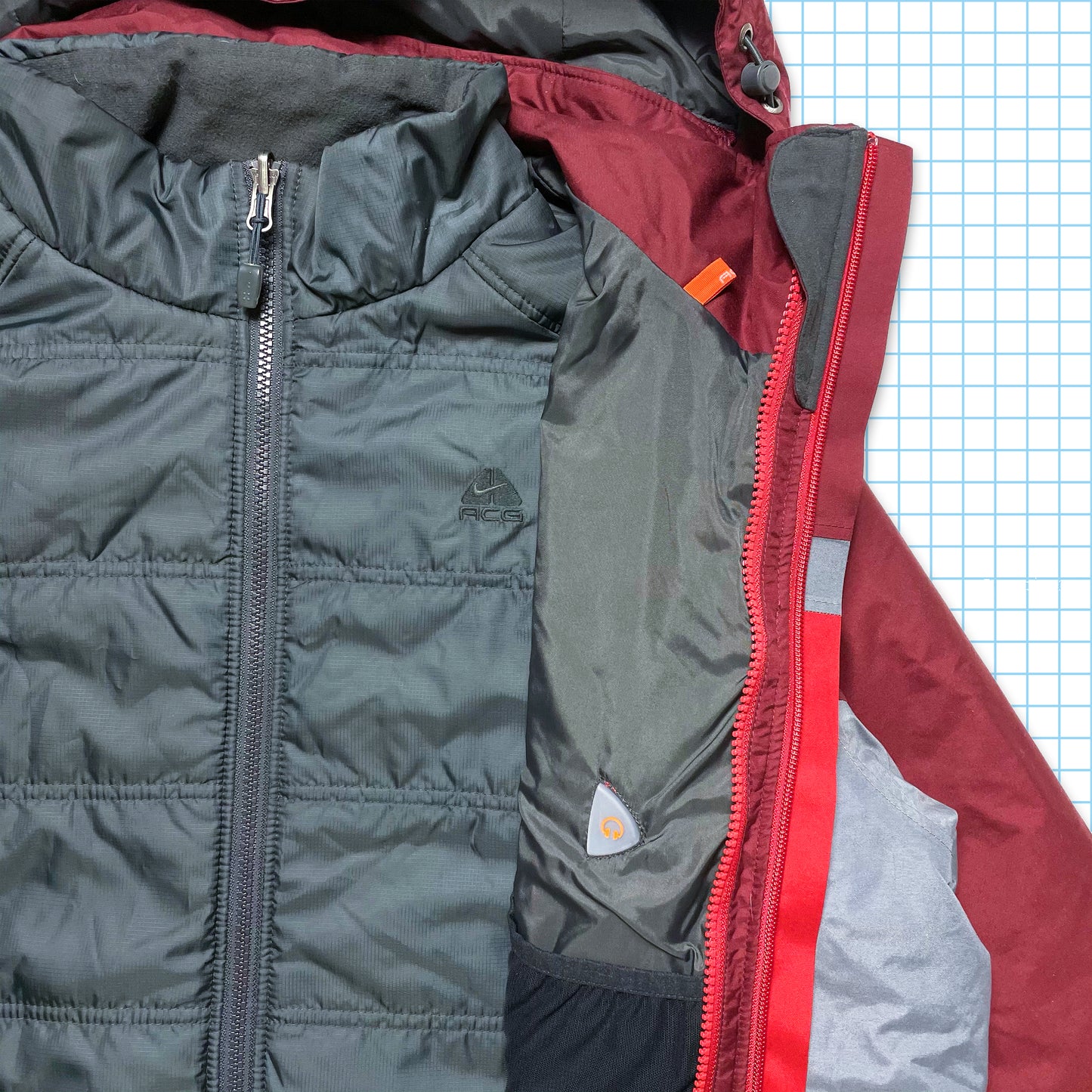 vintage Nike ACG Technique 2in1 Veste à panneaux - Extra Large