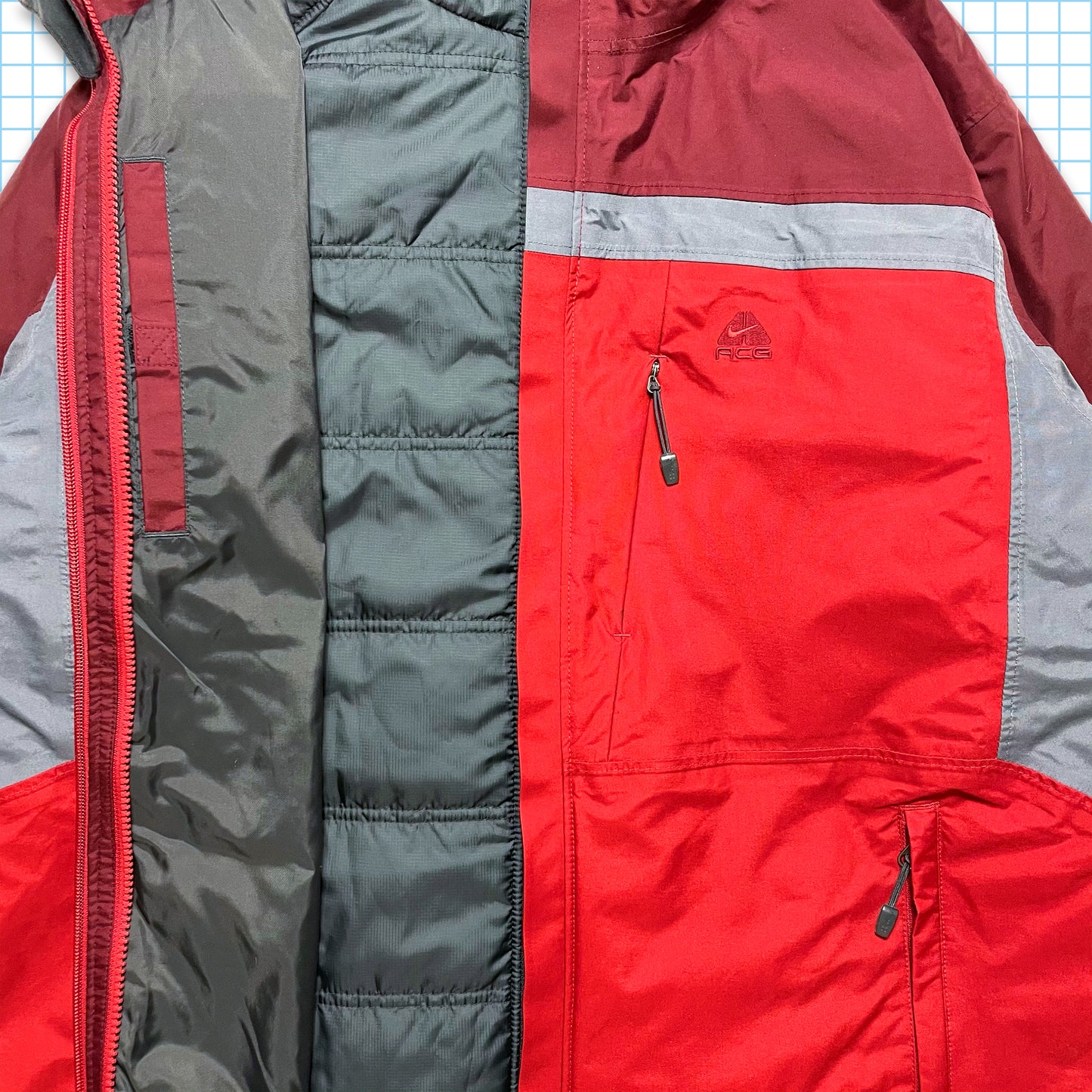 vintage Nike ACG Technique 2in1 Veste à panneaux - Extra Large