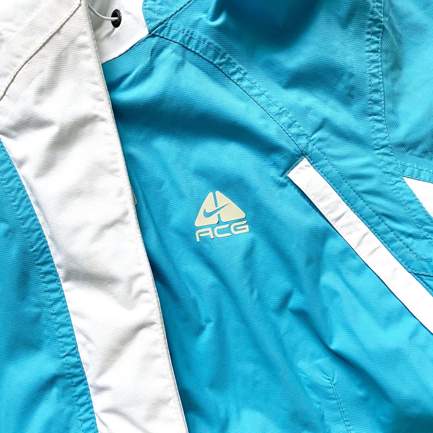 Vintage Nike ACG Aqua Blue Technical Jacket - Medium