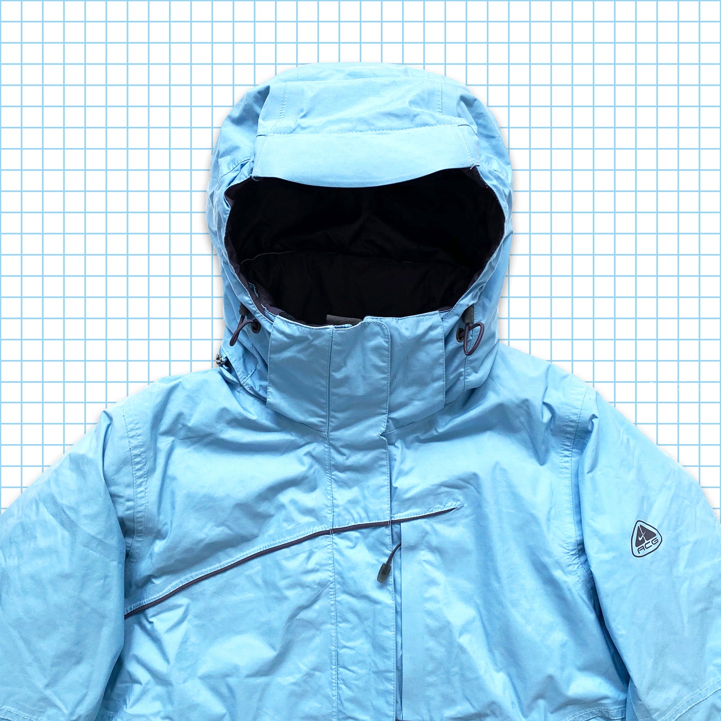 Vintage Nike ACG Technical Baby Blue Jacket - Medium