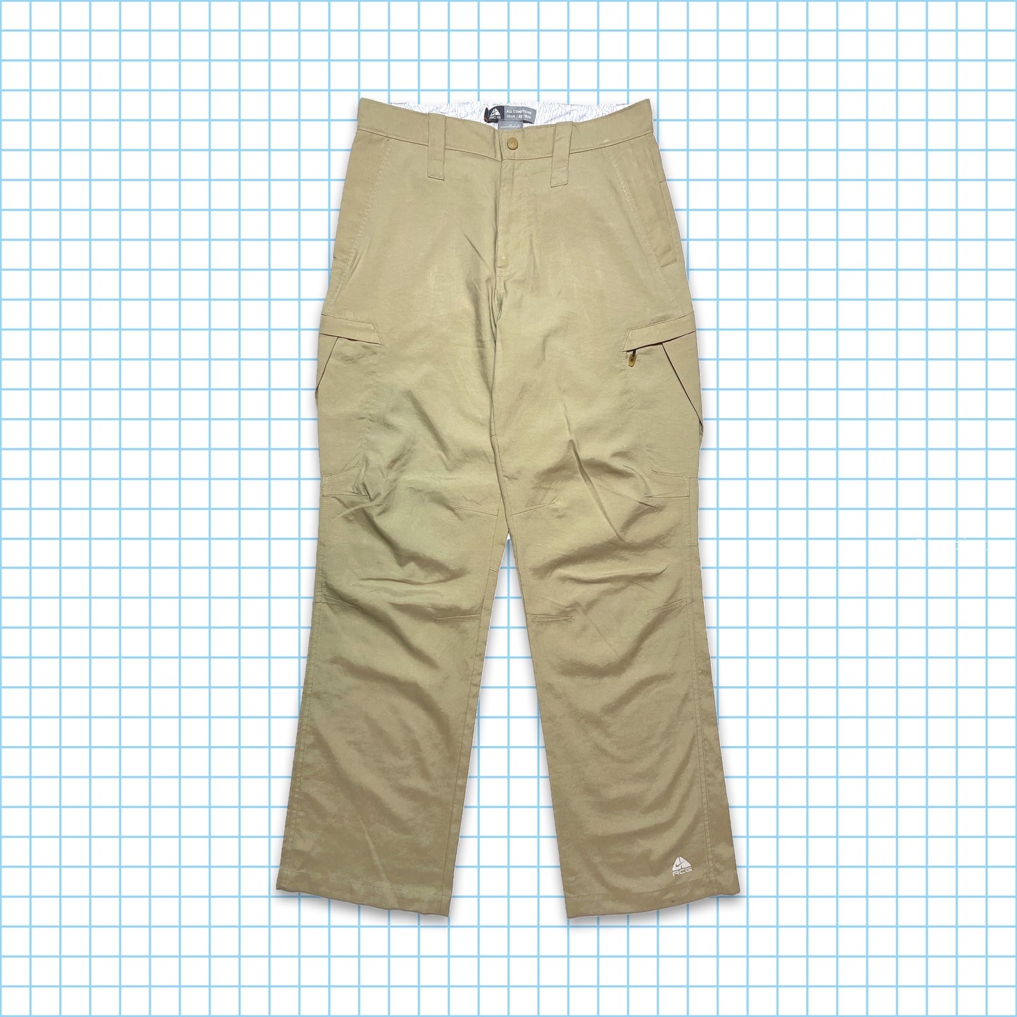 Nike ACG Beige Technical Cargo Trousers - 30" Waist