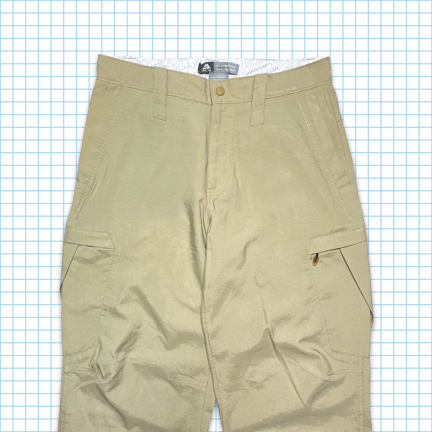 Nike ACG Beige Technical Cargo Trousers - 30" Waist