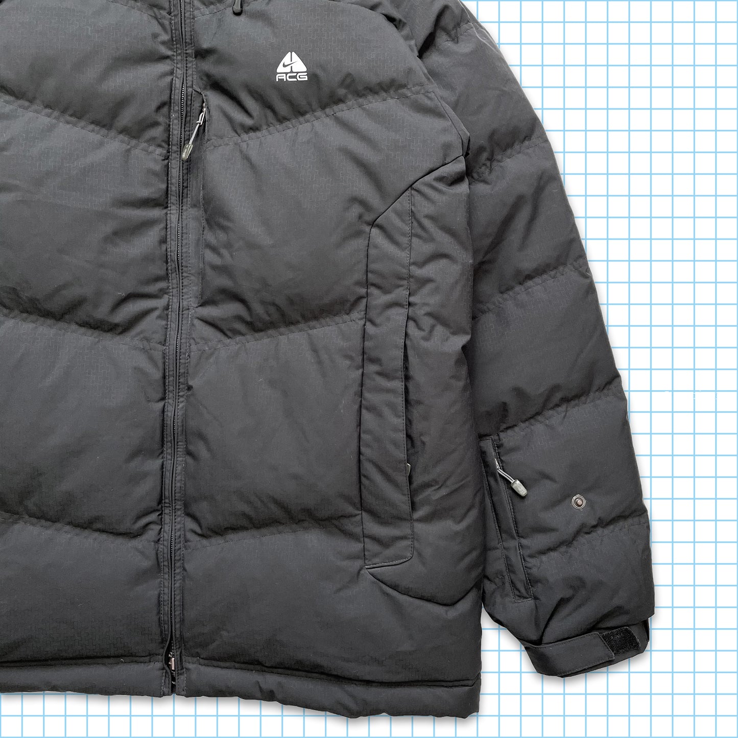 Vintage Nike ACG Black 550 Down Puffer Jacket - Medium / Large