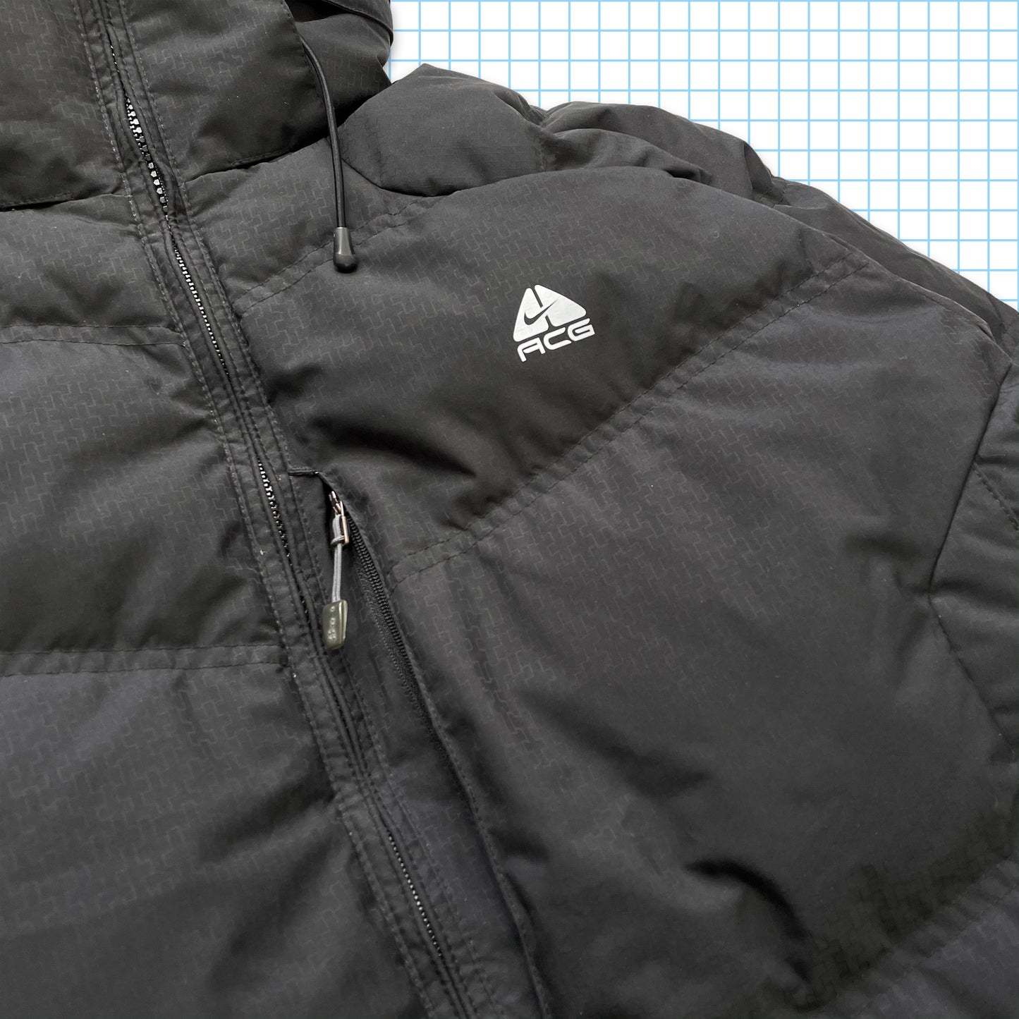 vintage Nike ACG Black 550 Down Puffer Jacket - Moyen / Grand