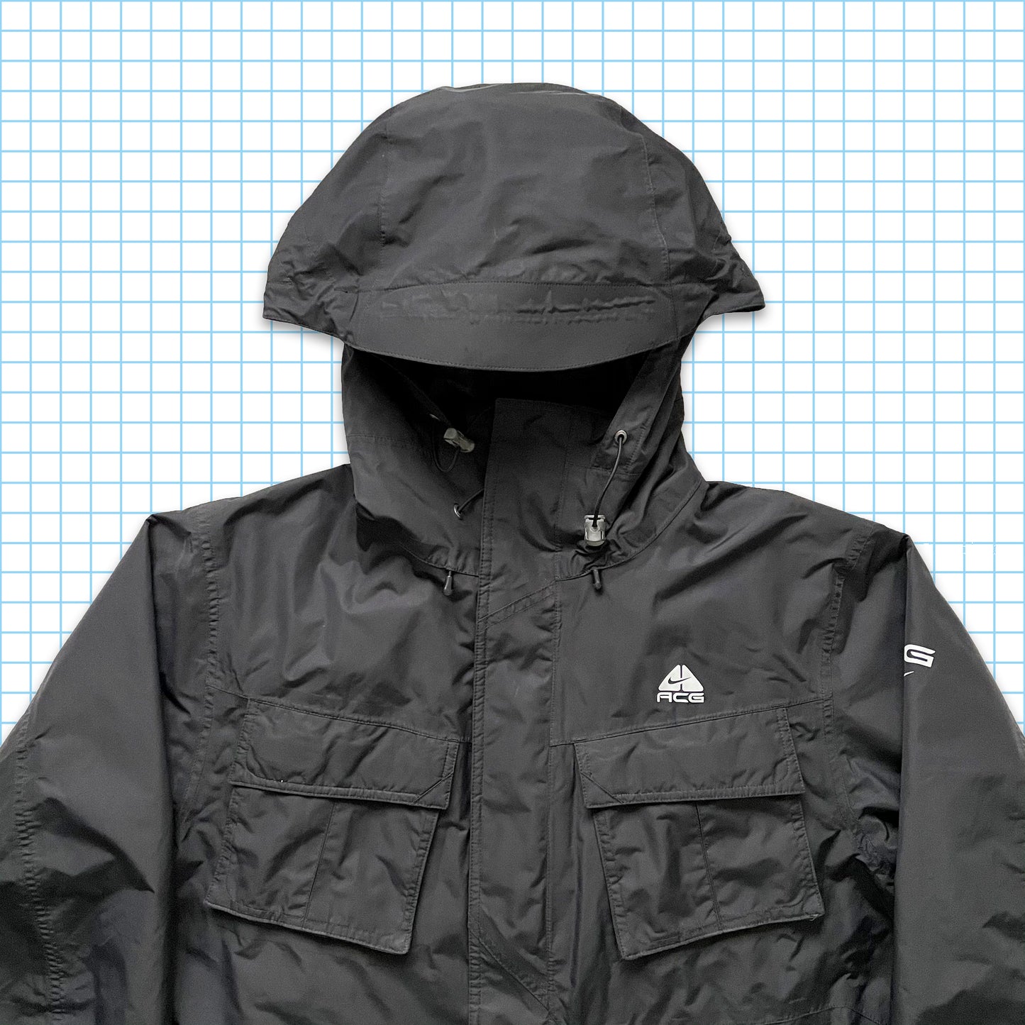 Vintage Nike ACG 2in1 Stealth Black Heavy Weight Multi Pocket - Large / Extra Large