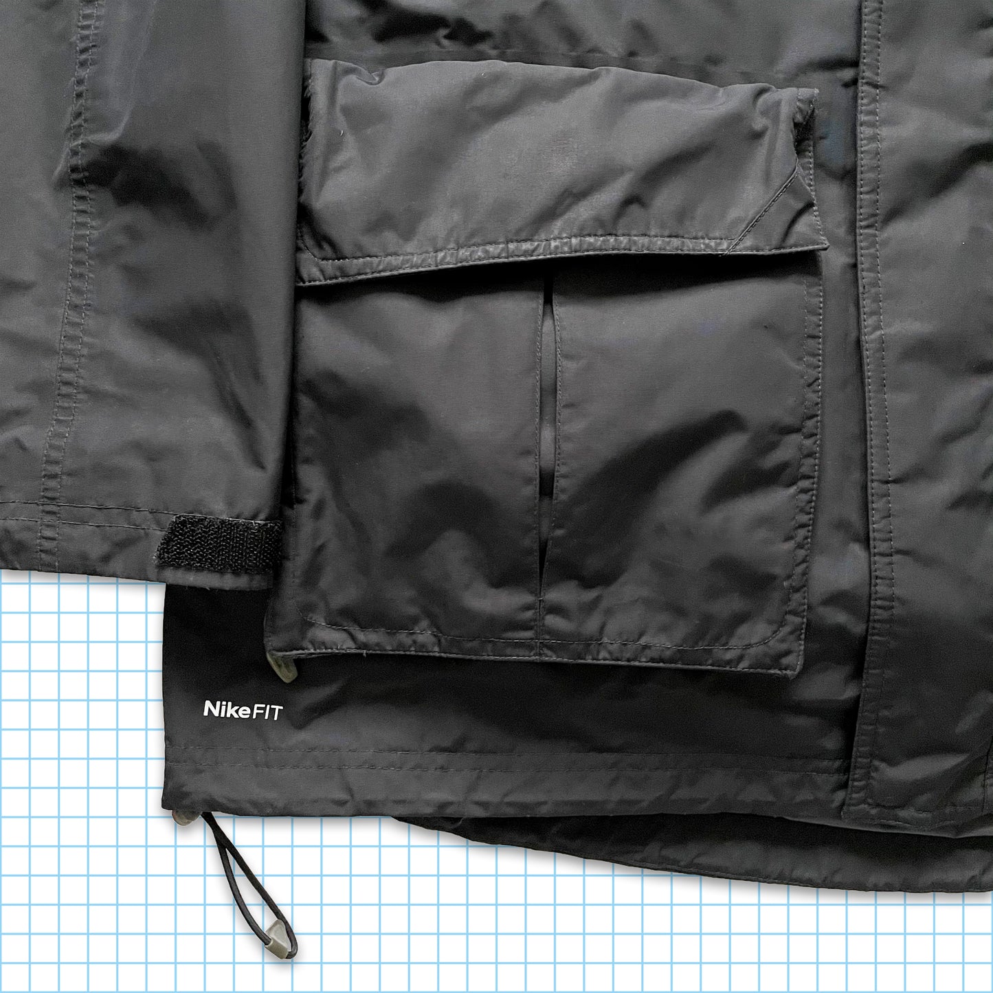 Vintage Nike ACG 2in1 Stealth Black Heavy Weight Multi Pocket - Large / Extra Large