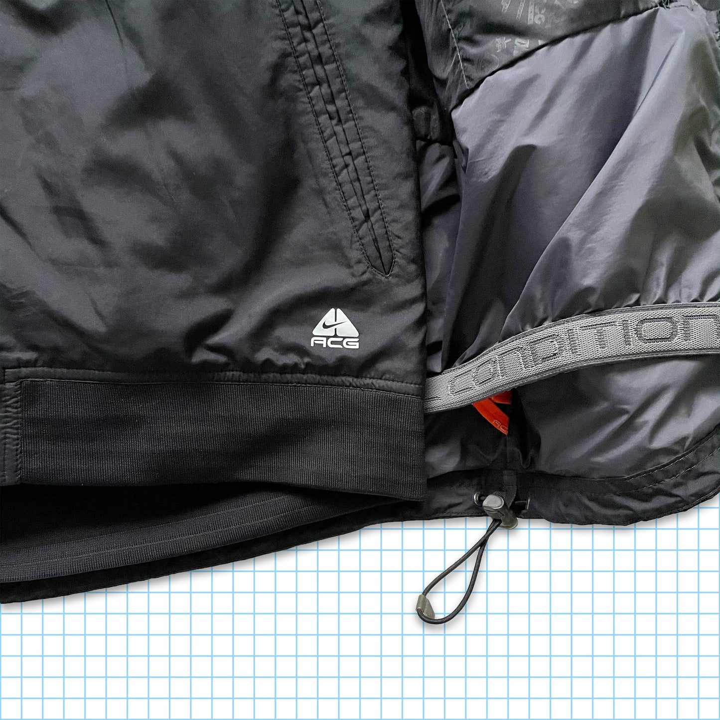 Vintage Nike ACG 2in1 Stealth Black Heavy Weight Multi Pocket - Large / Extra Large