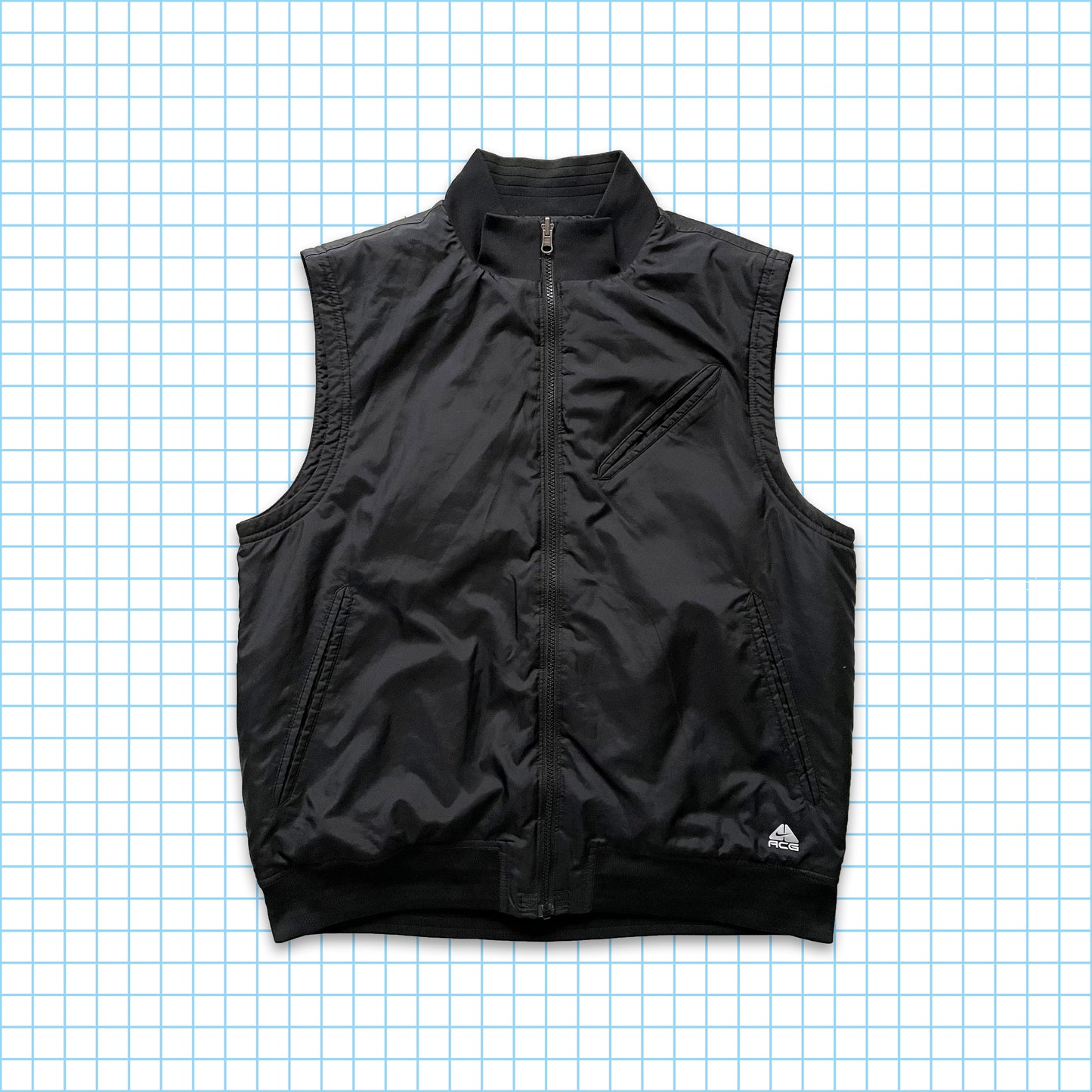 Vintage Nike ACG 2in1 Stealth Black Heavy Weight Multi Pocket - Large / Extra Large