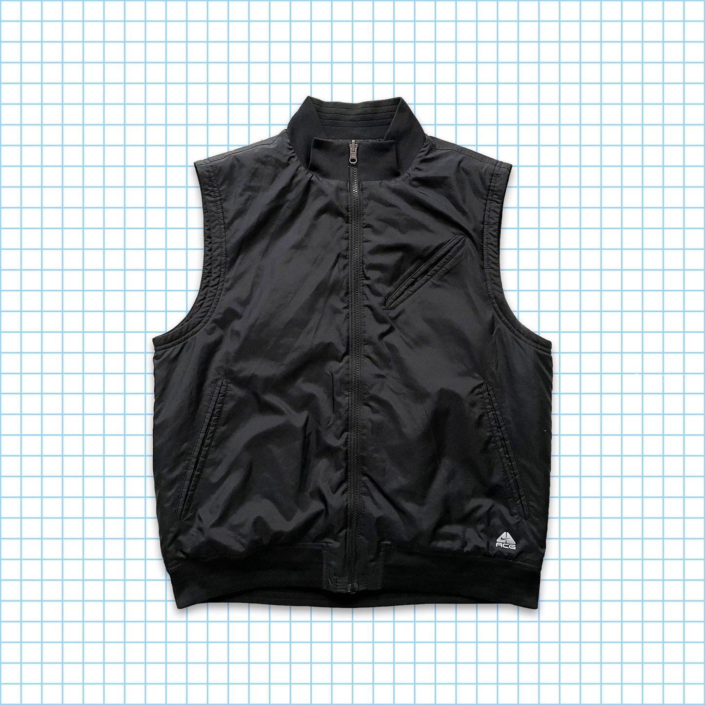 Vintage Nike ACG 2in1 Stealth Black Heavy Weight Multi Pocket - Large / Extra Large