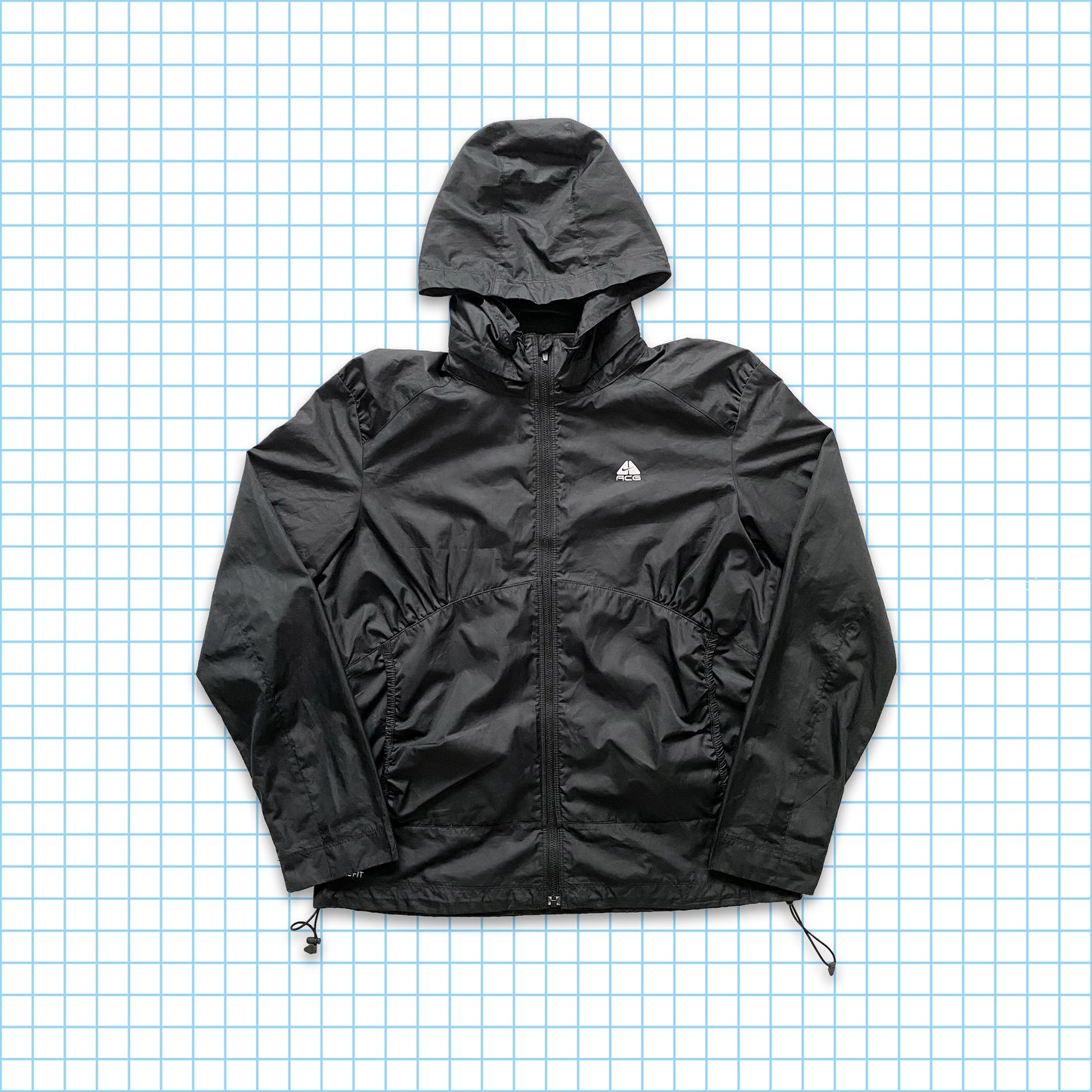vintage Nike ACG Stealth Black Shell Veste - Moyenne
