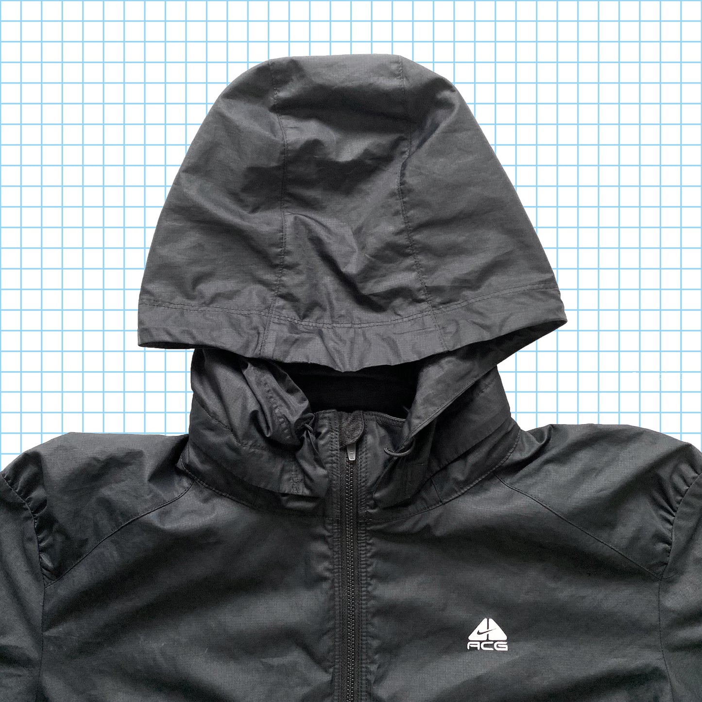vintage Nike ACG Stealth Black Shell Veste - Moyenne
