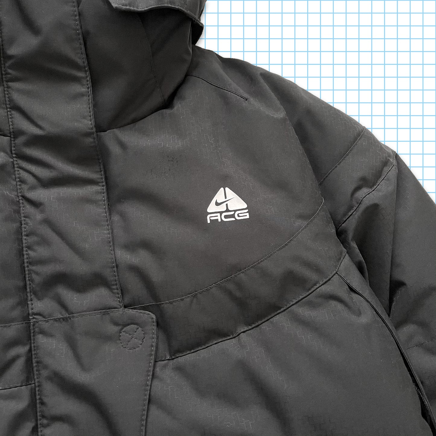 vintage Nike ACG Noir Puffer Jacket - Moyen