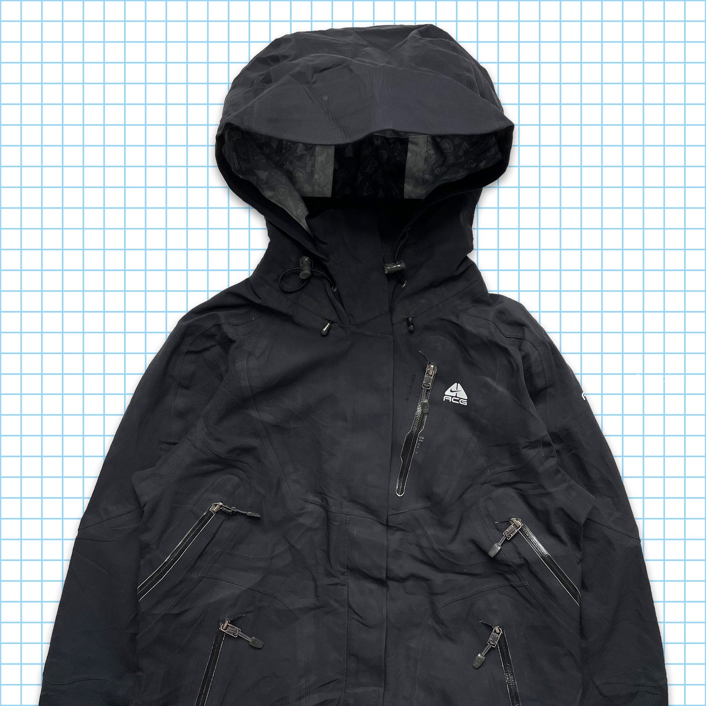 Vintage Nike ACG Stealth Black Recco System Tri Pocket - Small / Medium