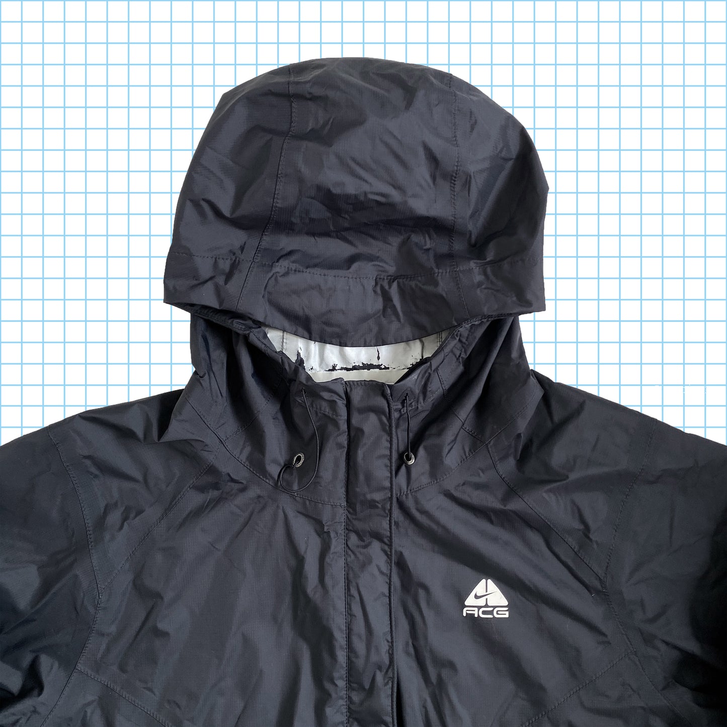 vintage Nike ACG Stealth Noir Imperméable - Grand