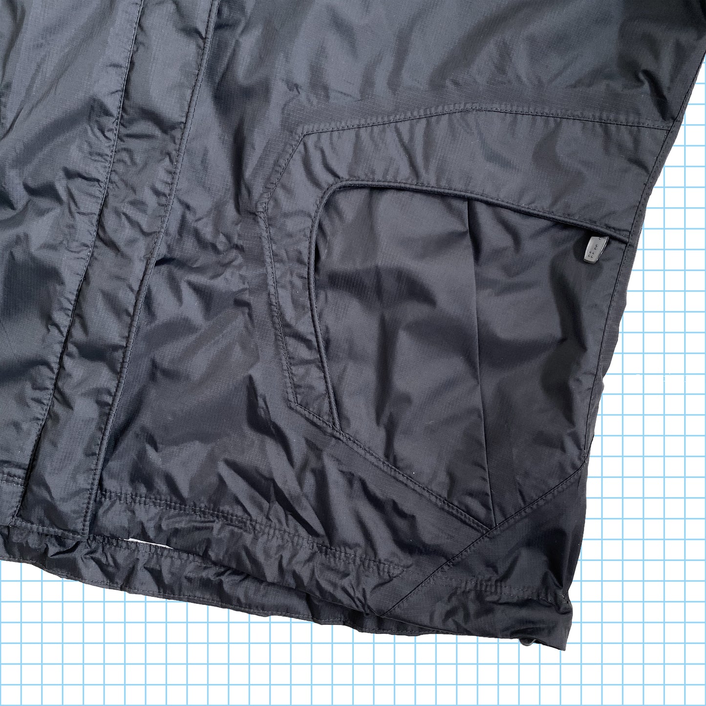 vintage Nike ACG Stealth Noir Imperméable - Grand