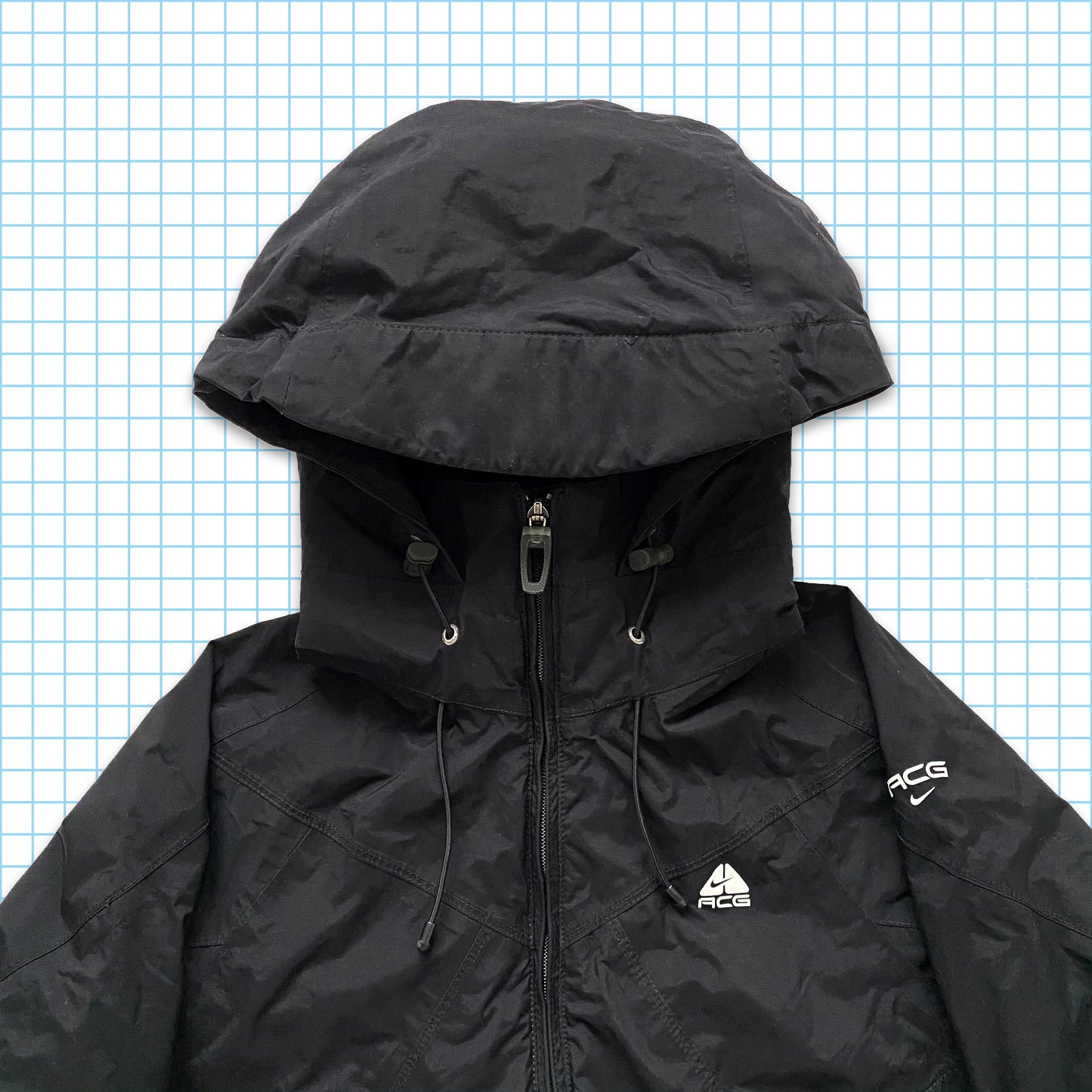 Vintage Nike ACG Stealth Black Heavy Weight Padded Multi Pocket - Small / Medium