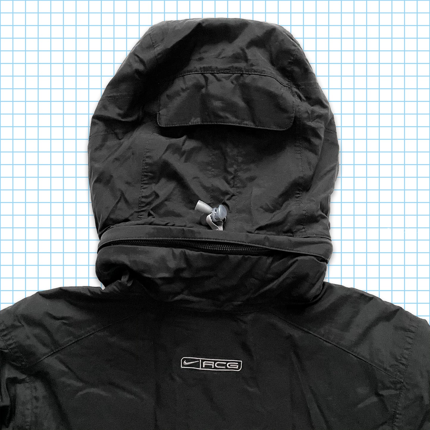 Vintage Nike ACG Storm-Fit Black Padded Jacket - Medium / Large