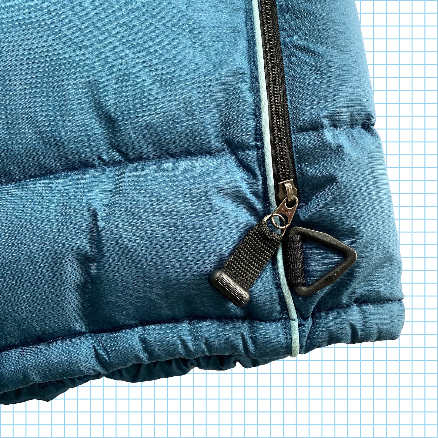 Vintage Nike ACG Blue Padded Down Gilet - Medium