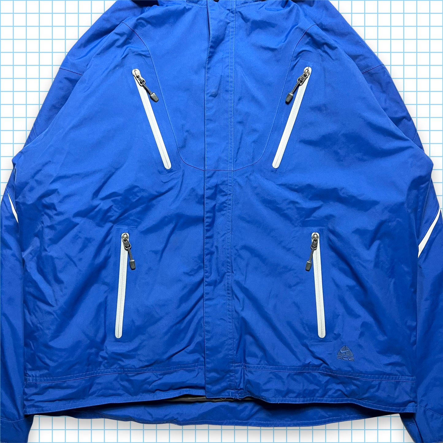 Nike ACG Royal Blue Taped Multi Pocket Tactical Jacket - Extra Large / Extra Extra Large